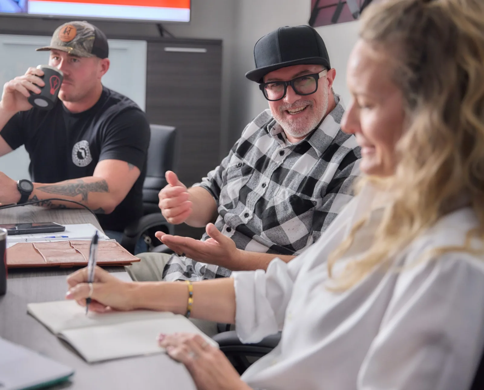 Vilardi Digital team in a strategy session with a client